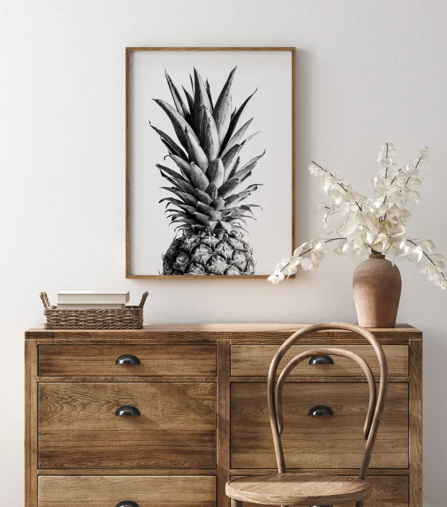 Bildverkstad Pineapple Bw Poster