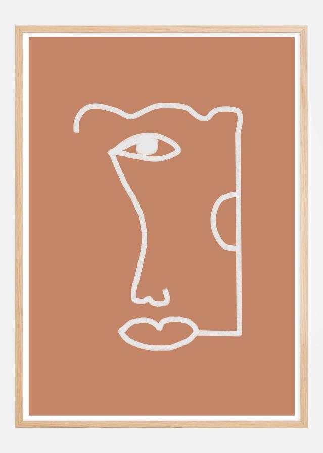 Bildverkstad Abstract Head No2 Poster