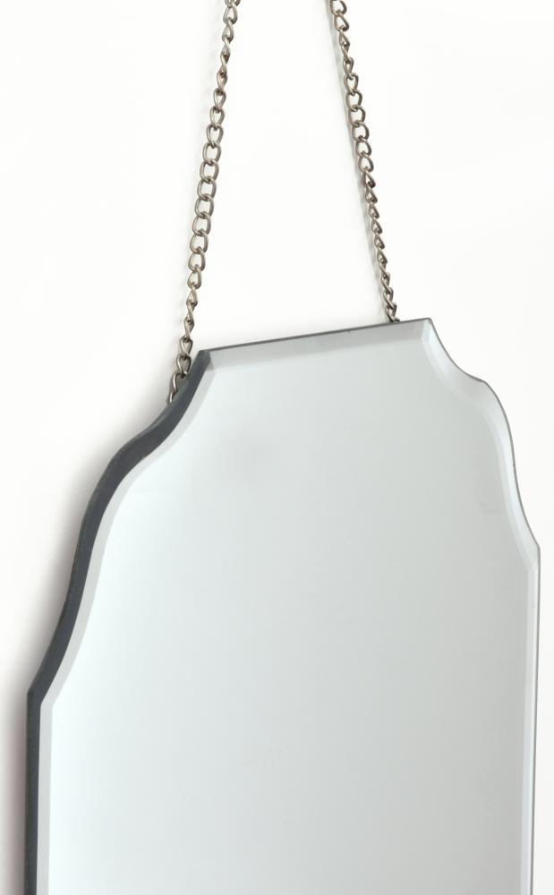 Innova Editions Spiegel Rectangular Vintage Bevelled Edge with Chain Hanger 30x40 cm