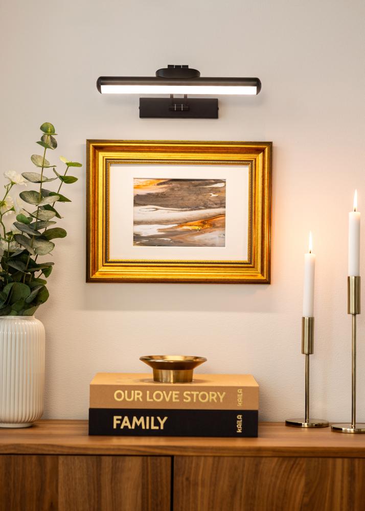 KAILA KAILA Glans Batterij-aangedreven Schilderijlamp 32 cm - Zwart