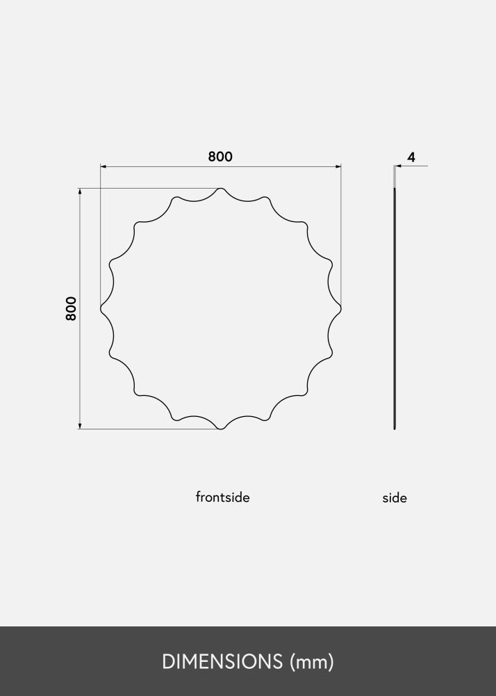 KAILA KAILA Spiegel Sun 80 cm Ø