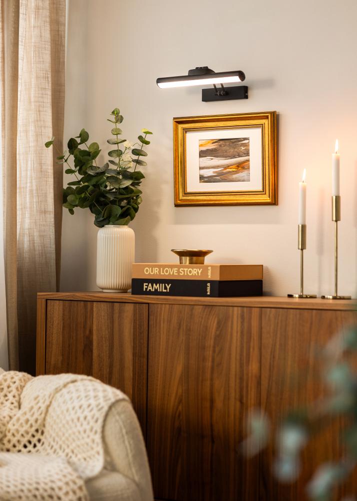 KAILA KAILA Glans Batterij-aangedreven Schilderijlamp 32 cm - Zwart