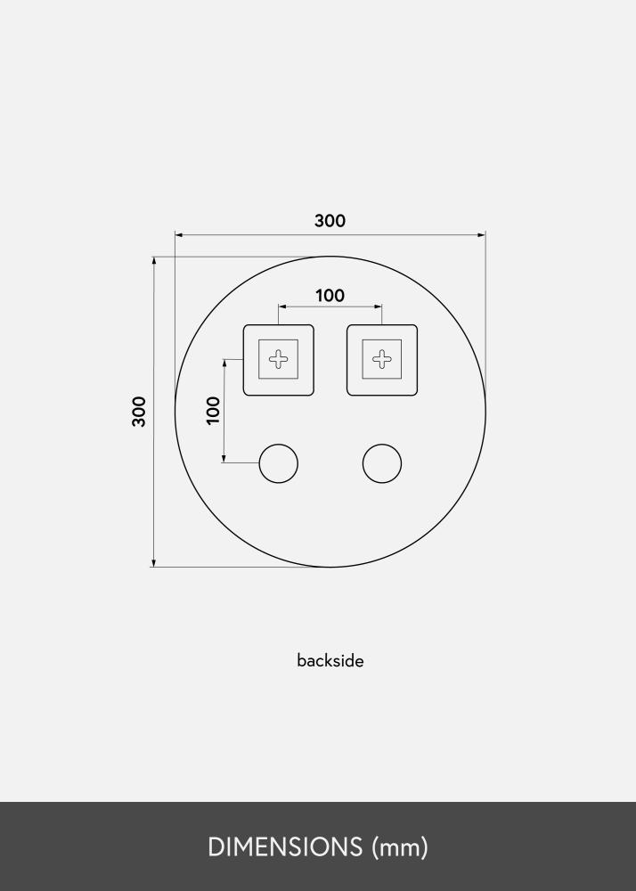 KAILA KAILA Ronde Spiegel Dark Bronze 30 cm
