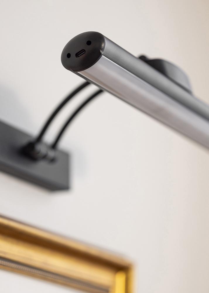 KAILA KAILA Glans Batterij-aangedreven Schilderijlamp 32 cm - Zwart