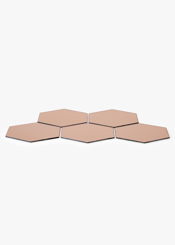 KAILA KAILA Spiegel Hexagon Rose Gold 18x21 cm - 5-pack