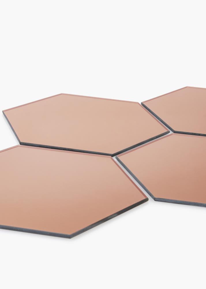 KAILA KAILA Spiegel Hexagon Rose Gold 18x21 cm - 5-pack