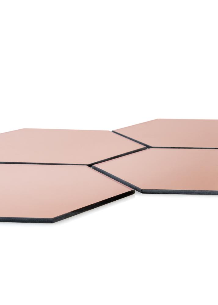 KAILA KAILA Spiegel Hexagon Rose Gold 18x21 cm - 5-pack