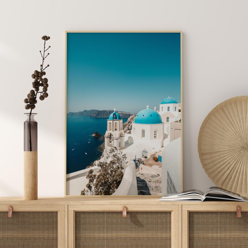 Bildverkstad Blue Greece Poster