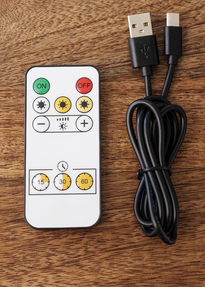 KAILA KAILA Glans Batterij-aangedreven Schilderijlamp 32 cm - Zwart