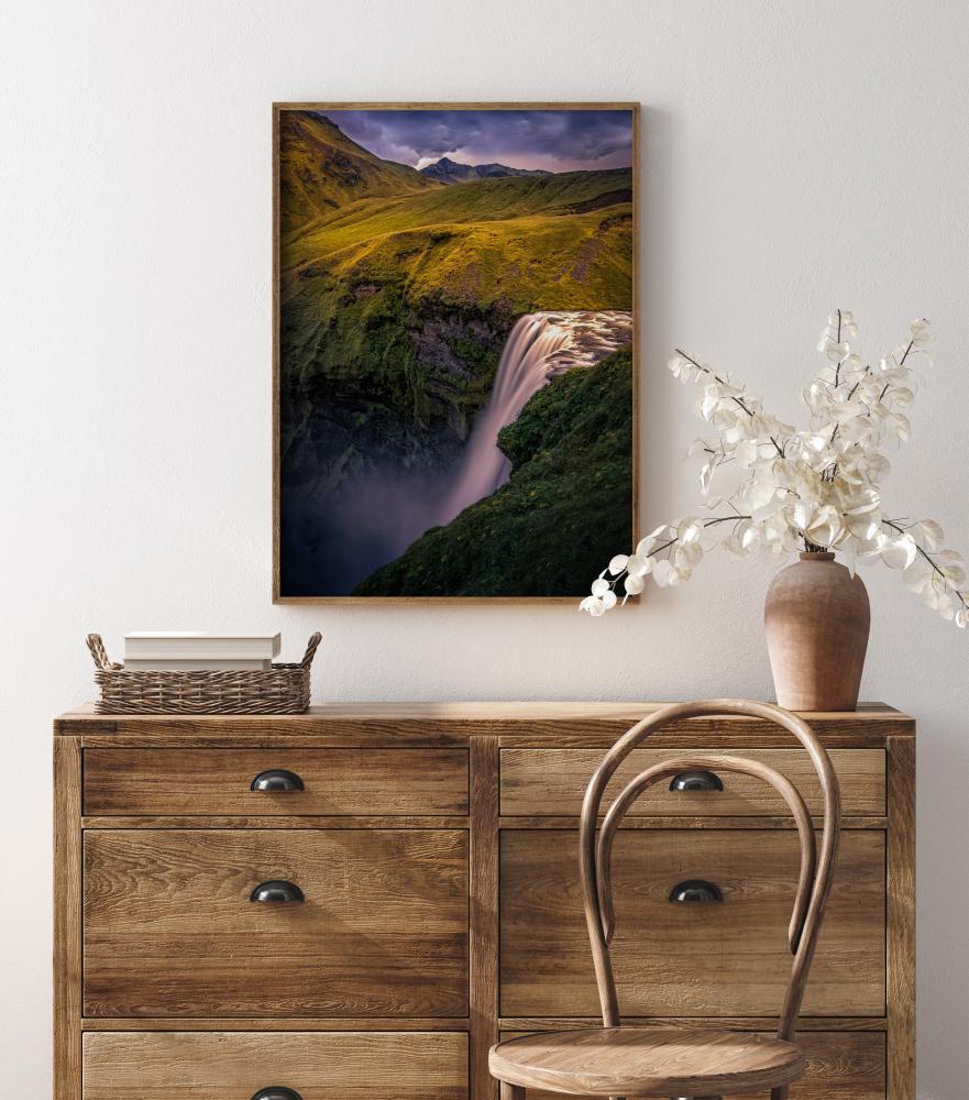 Bildverkstad Waterfall On The Hill Poster