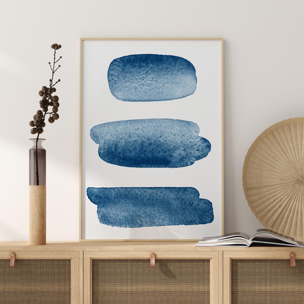 Bildverkstad Blue Dots Poster