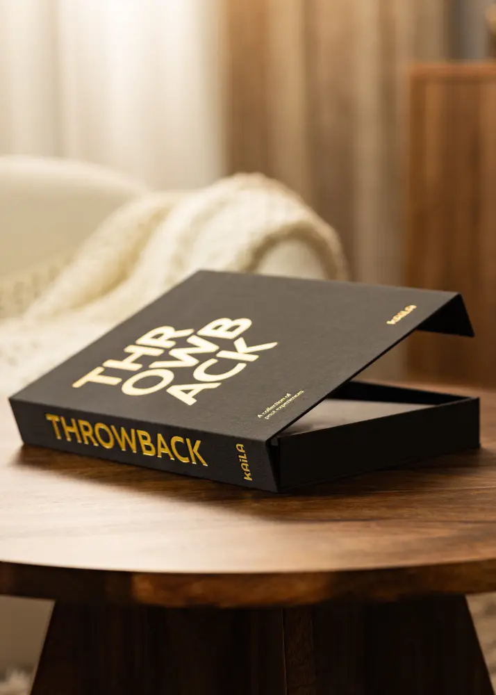 KAILA KAILA THROWBACK Black - Coffee Table Photo Album (60 Zwarte zijden)