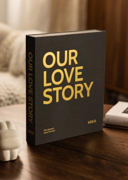 KAILA KAILA OUR LOVE STORY Black - Coffee Table Photo Album (60 Zwarte zijden)