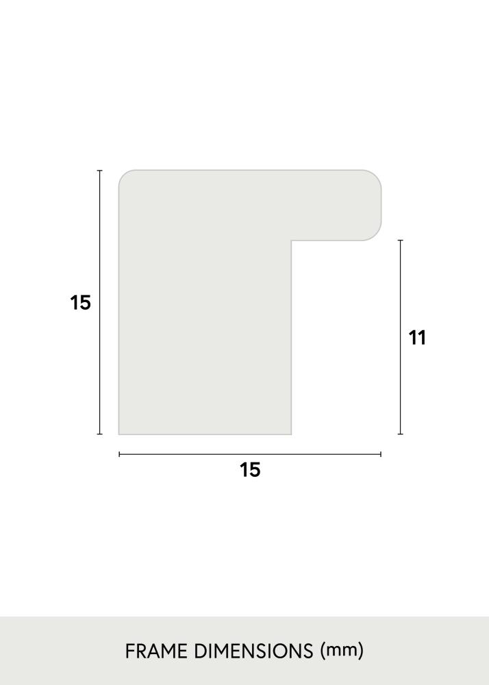 Jämtlands Ramfabrik Kader Vemdalen Acrylglas Eik 14x24 cm