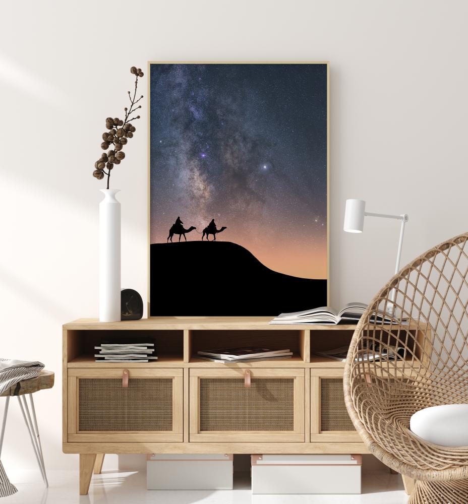 Bildverkstad Camels Under The Stars Poster