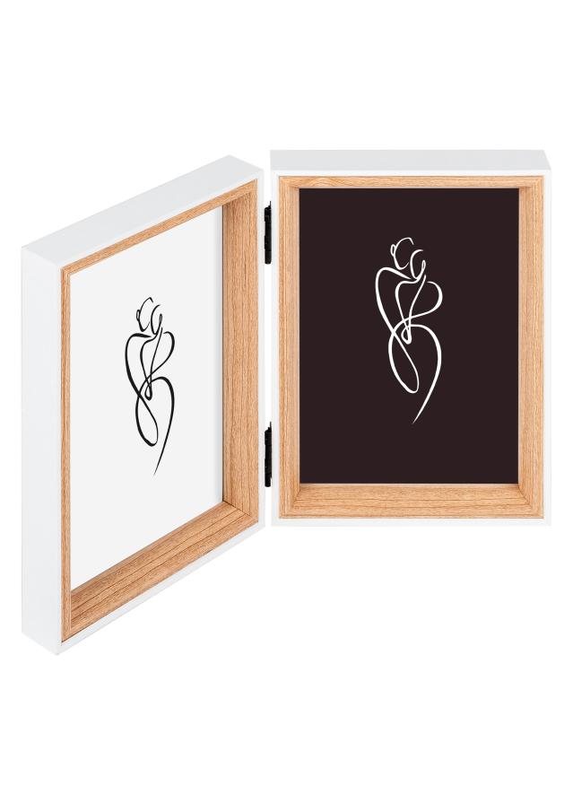 Walther Silhouette Vouwlijst Eik 10x15 cm - 2 foto's