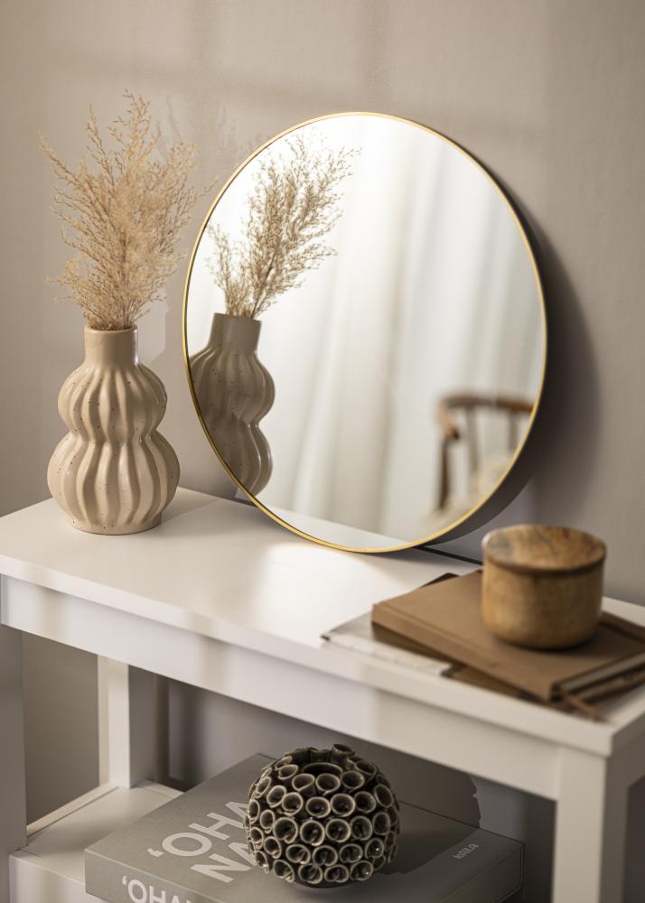 KAILA KAILA Round Mirror - Thin Brass 40 cm Ø