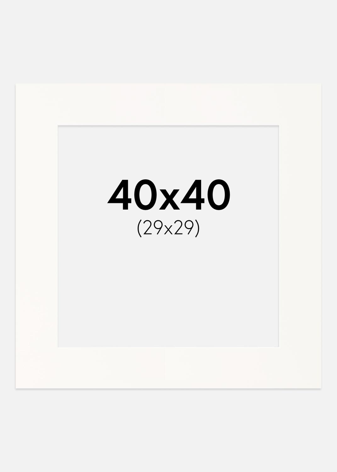 Product Image for Passe-partout Antique White (Witte kern) 40x40 cm (29x29)
