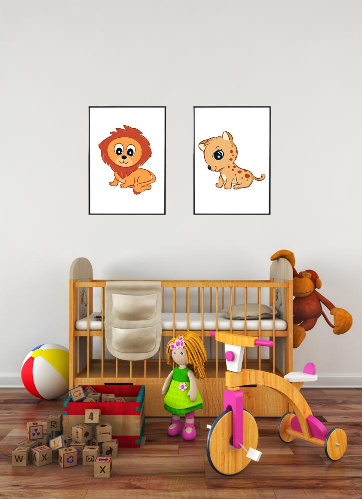 Bildverkstad Världens Djur Lejon Poster