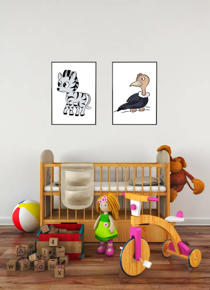 Bildverkstad Världens Djur Zebra Poster