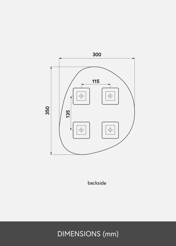KAILA KAILA Spiegel Soft Drop Deluxe 30x35 cm