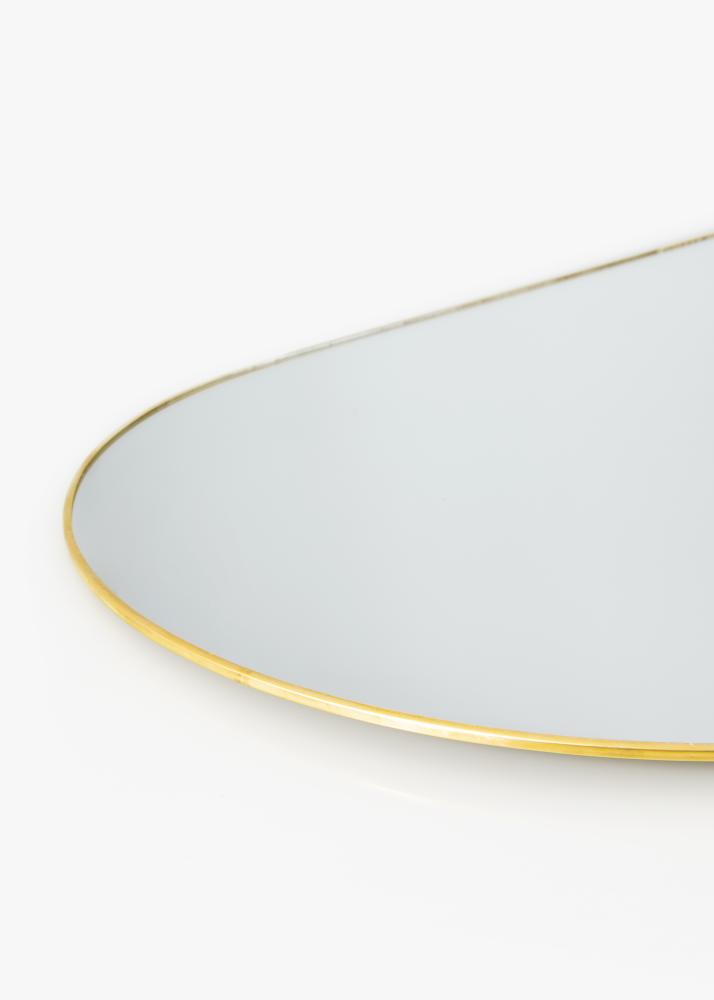 KAILA KAILA Oval Mirror - Thin Brass 35x80 cm