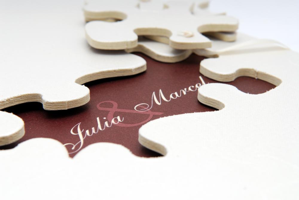 Walther Puzzle Wedding Album - 28x30,5 cm (60 Witte zijden / 30 bladen)