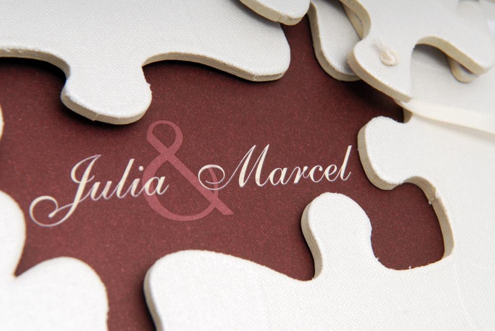 Walther Puzzle Wedding Album - 28x30,5 cm (60 Witte zijden / 30 bladen)