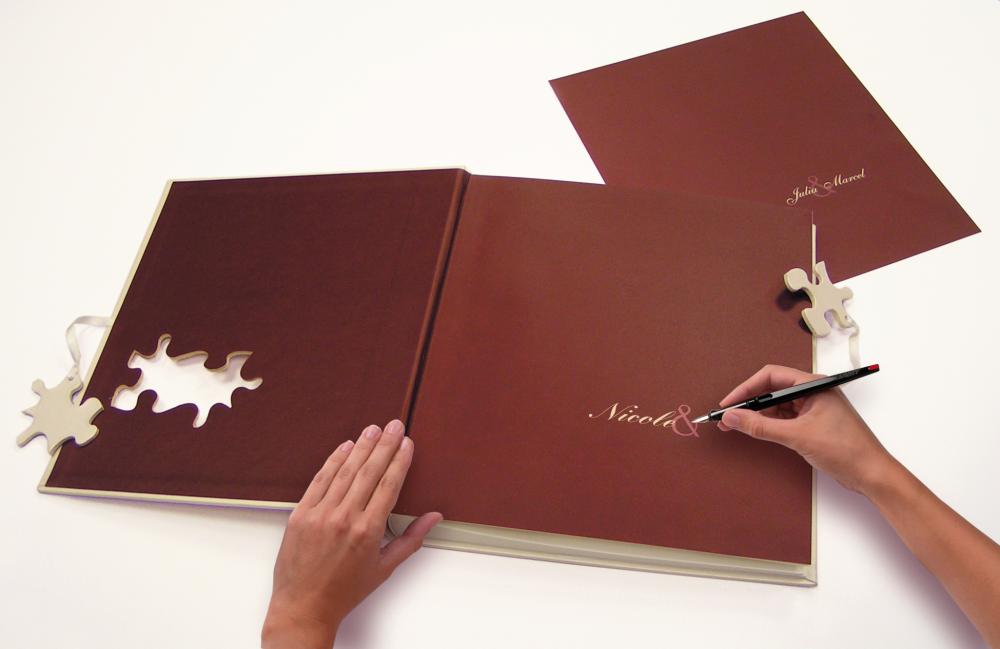 Walther Puzzle Wedding Album - 28x30,5 cm (60 Witte zijden / 30 bladen)