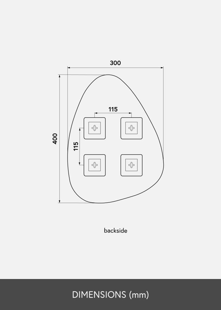 KAILA KAILA Spiegel Shape I Deluxe 30x40 cm