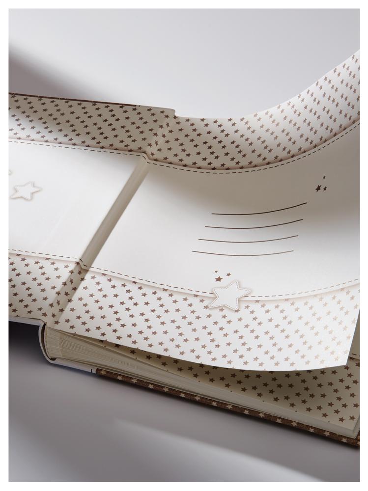 Walther Stars & Moon Album - 28x30,5 cm (50 Witte zijden / 25 bladen)