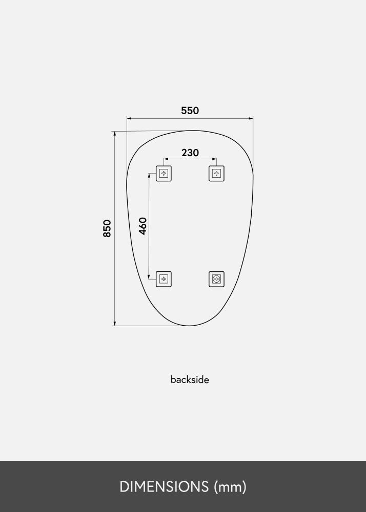 KAILA KAILA Spiegel Shape II 55x85 cm
