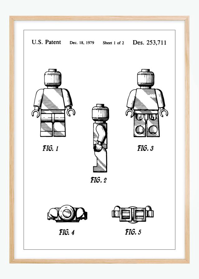 Bildverkstad Patenttekening - Lego I Poster