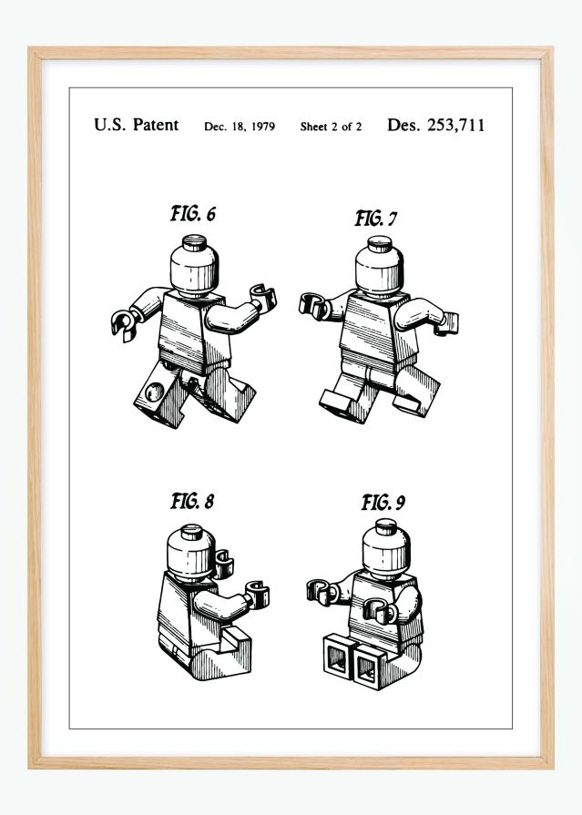 Bildverkstad Patenttekening - Lego II Poster