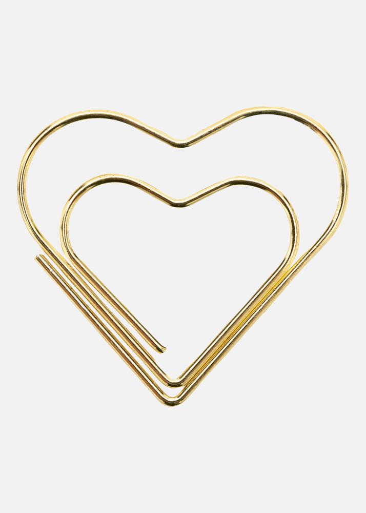 Walther PAC Metalen Paperclip Heart Goud