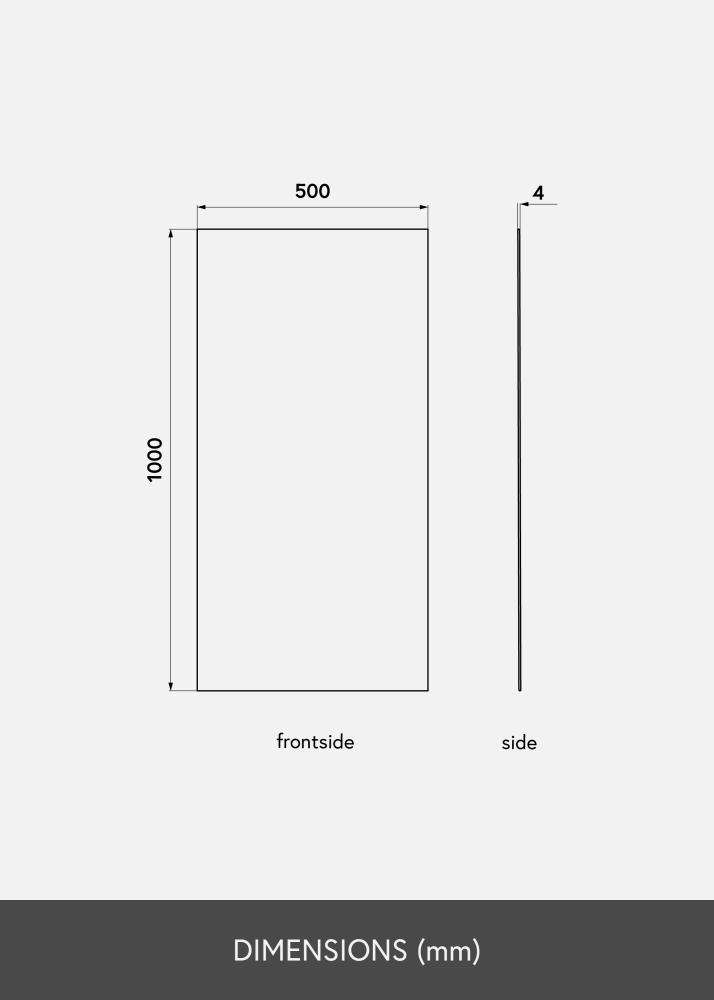 KAILA KAILA Spiegel Sharp 50x100 cm