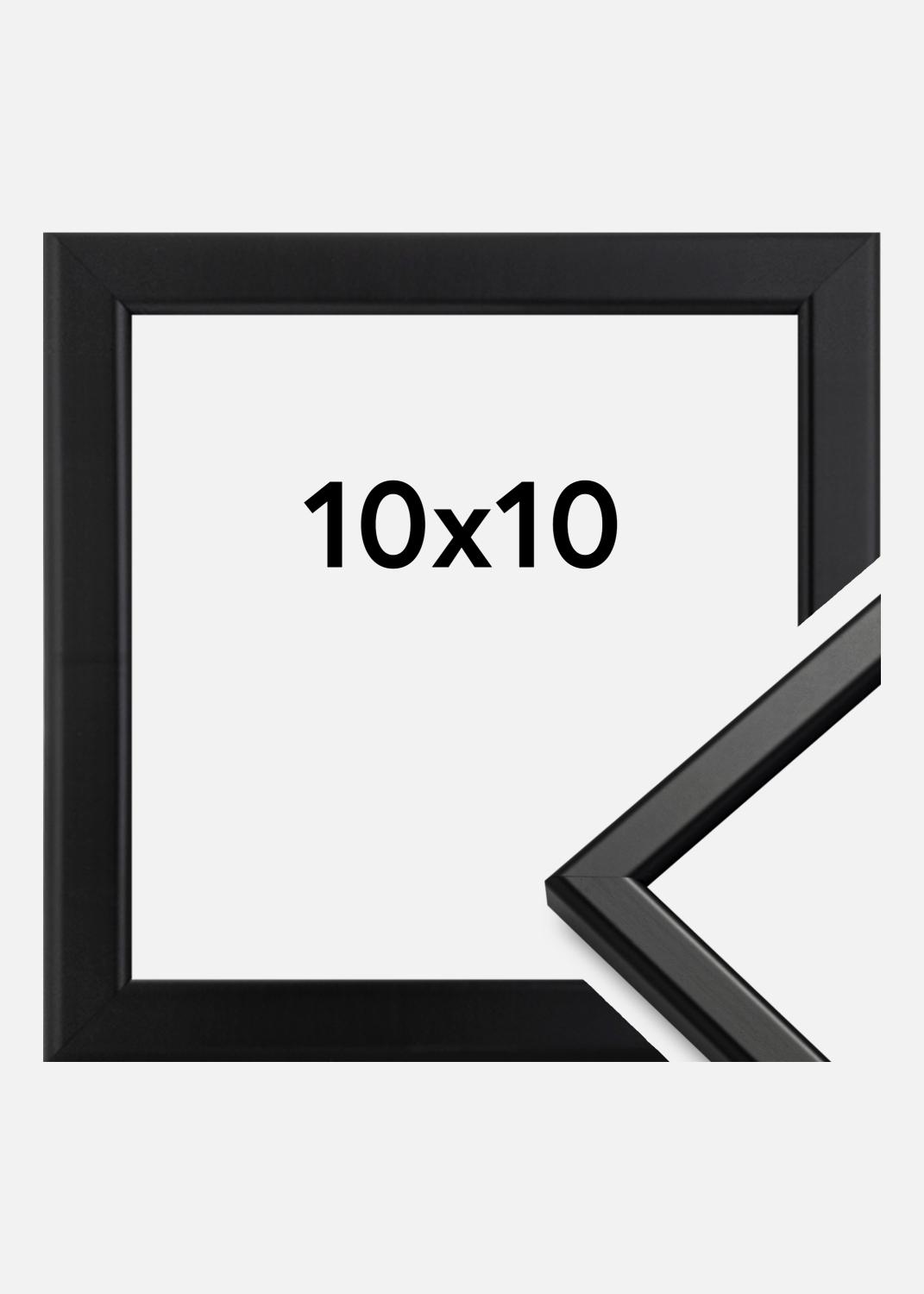 Product Image for Kader Slim Mat Ontspiegeld Glas Zwart 10x10 cm