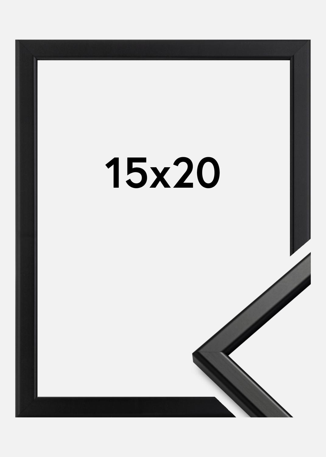 Product Image for Kader Slim Mat Ontspiegeld Glas Zwart 15x20 cm