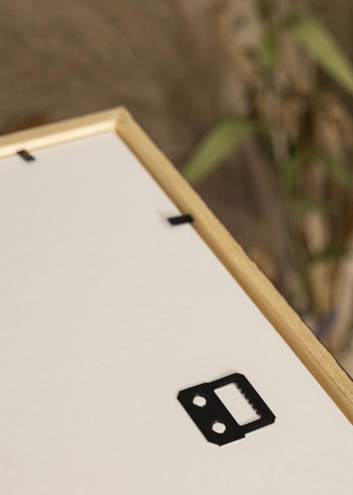 Ram med passepartou Kader Edsbyn Walnoot 35x50 cm - Passe-partout Zwart 24x30 cm