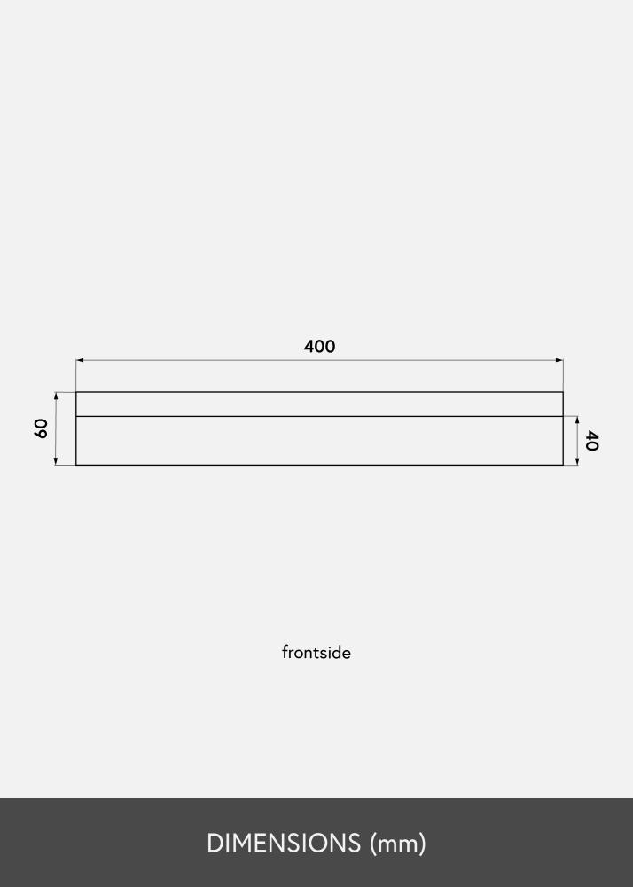 KAILA KAILA Fotoplank Zwart 40 cm