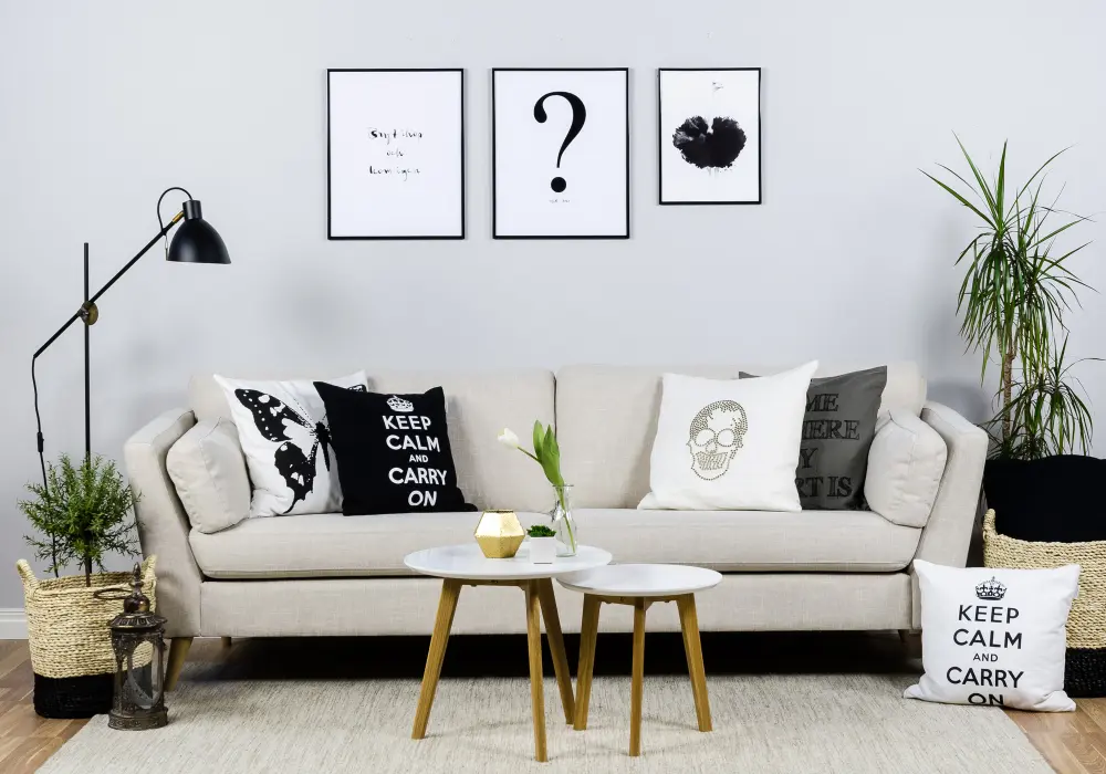 Bildverkstad Ask me - Wit met zwarte print