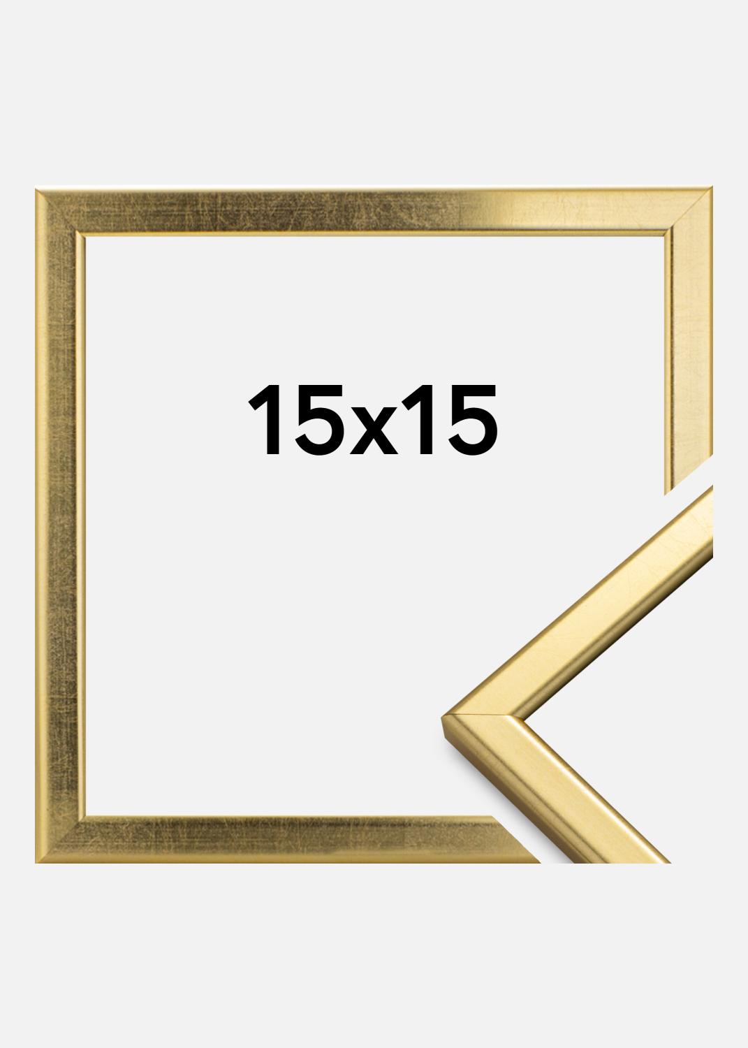 Product Image for Kader Slim Mat Ontspiegeld Glas Goud 15x15 cm