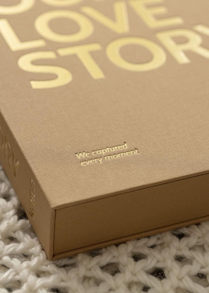 KAILA KAILA OUR LOVE STORY Manilla - Coffee Table Photo Album (60 Zwarte zijden)