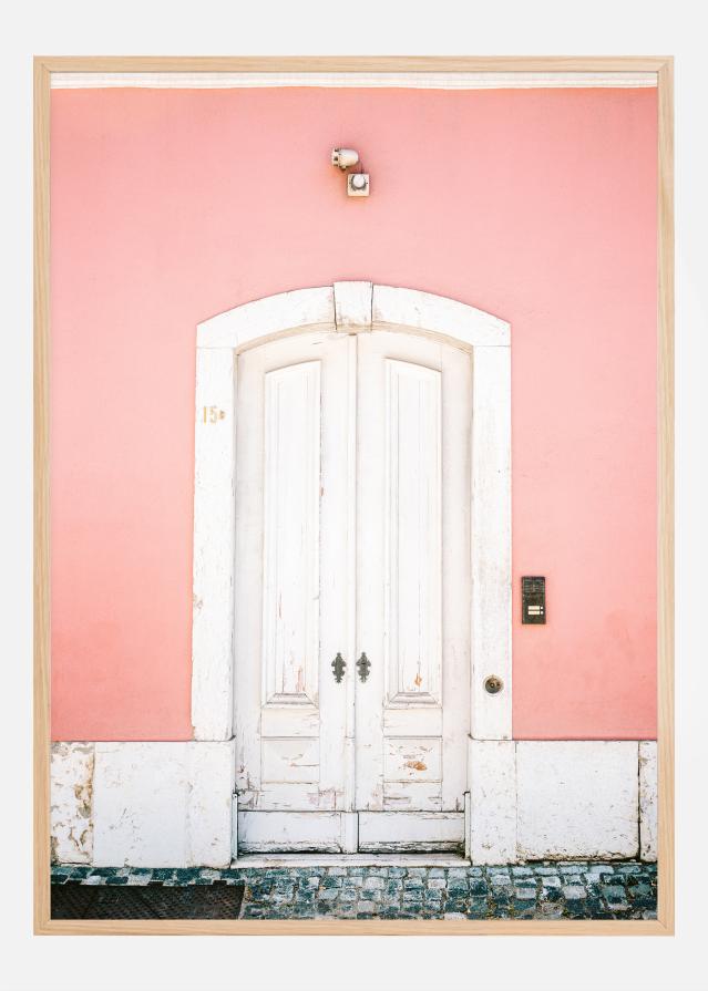 Bildverkstad White Lisbon Door Poster