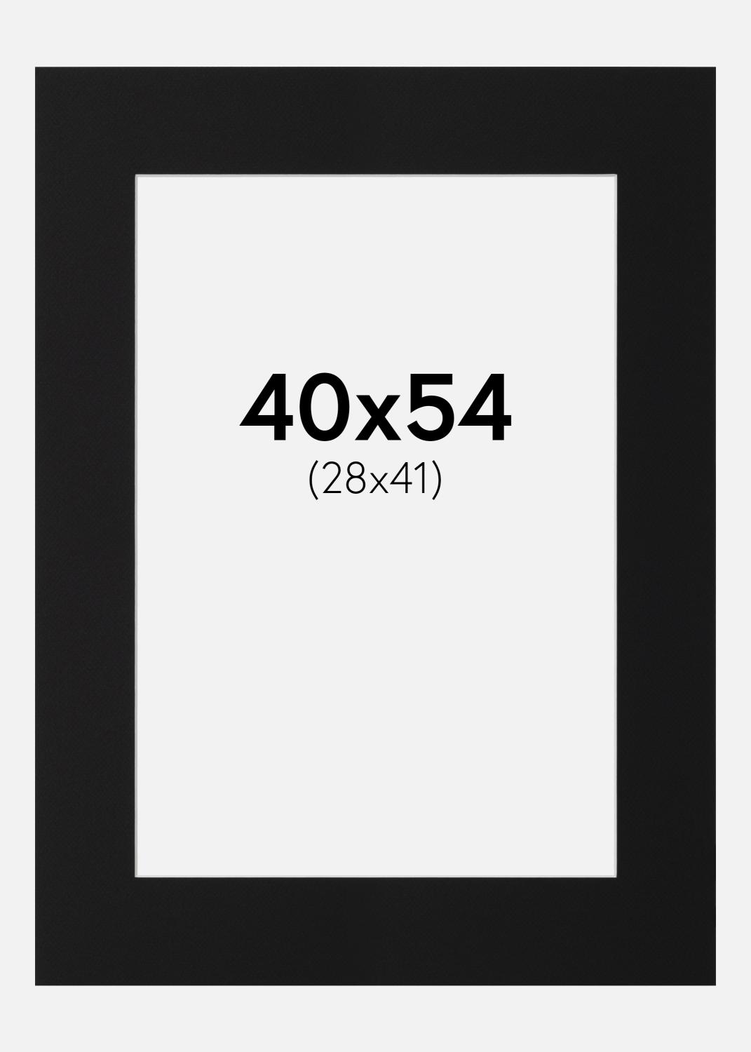 Product Image for Passe-partout Zwart Standaard (Witte kern) 40x54 cm (28x41)