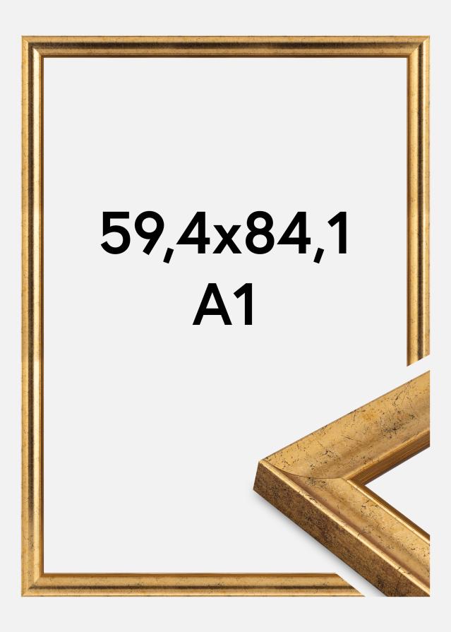Jämtlands Ramfabrik Kader Conca Acrylglas Goud 59.4x84 cm (A1)