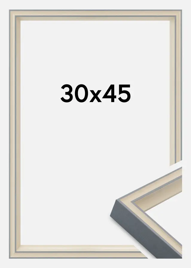 Jämtlands Ramfabrik Kader Riga Acrylglas Grijs 30x45 cm