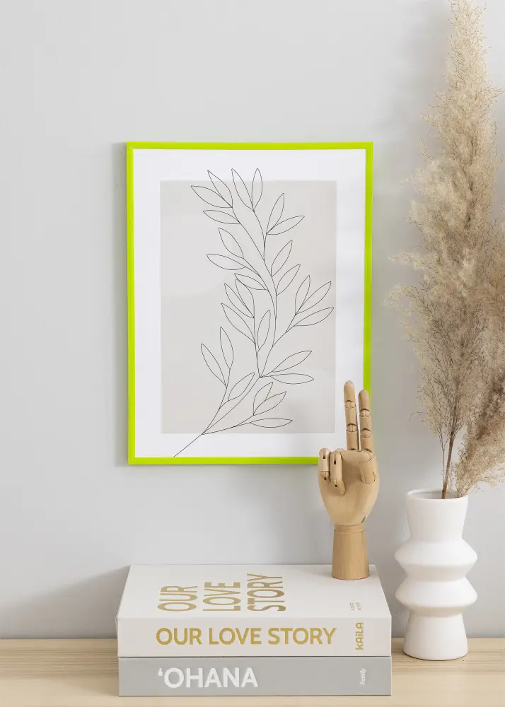 Ram med passepartou Kader New Lifestyle May Green 50x70 cm - Passe-partout Zwart 40x60 cm