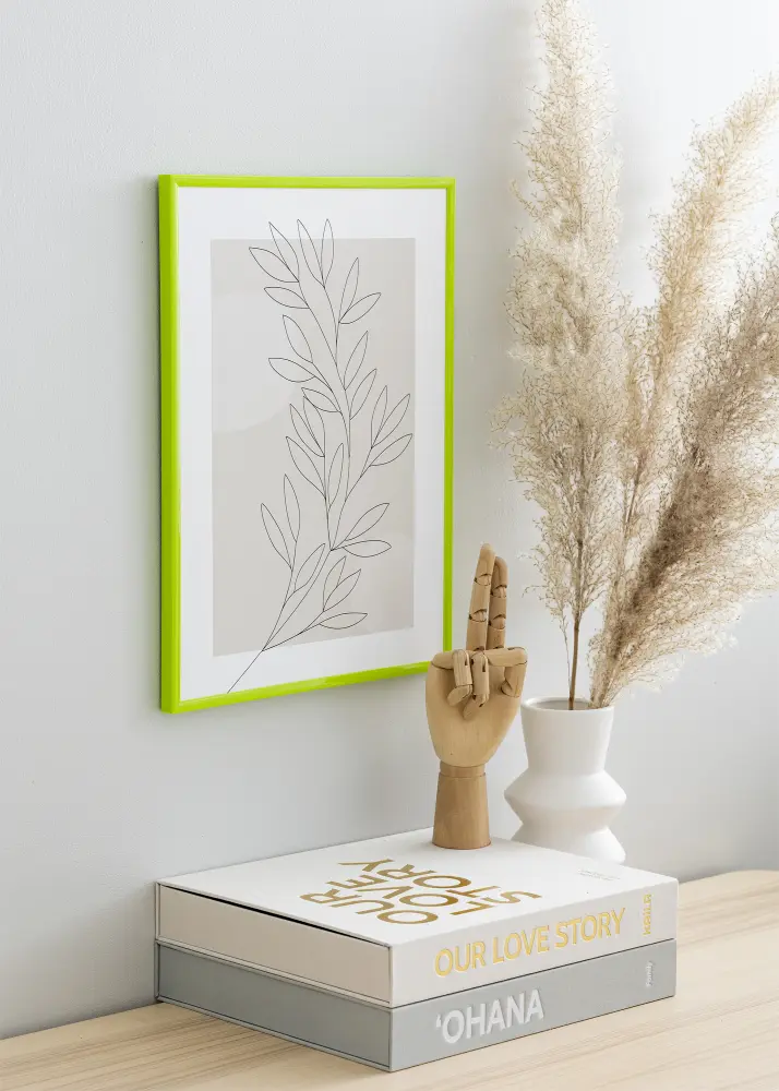 Ram med passepartou Kader New Lifestyle May Green 50x70 cm - Passe-partout Zwart 40x60 cm