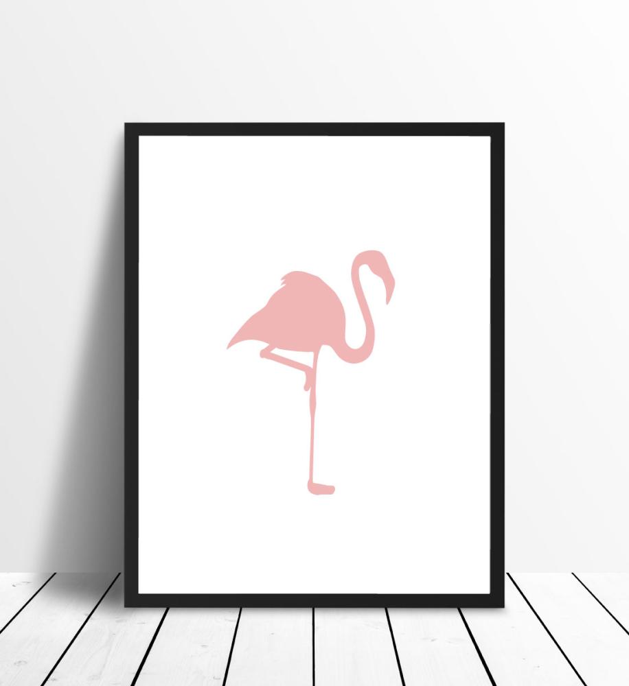 Bildverkstad Flamingo - Poederroze Poster